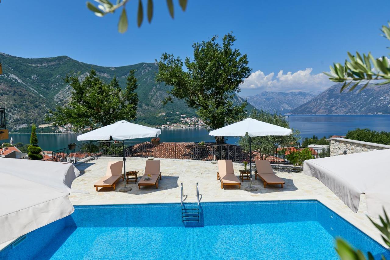 Our Sunset Apartments With Pool And Sea View Kotor Exteriér fotografie
