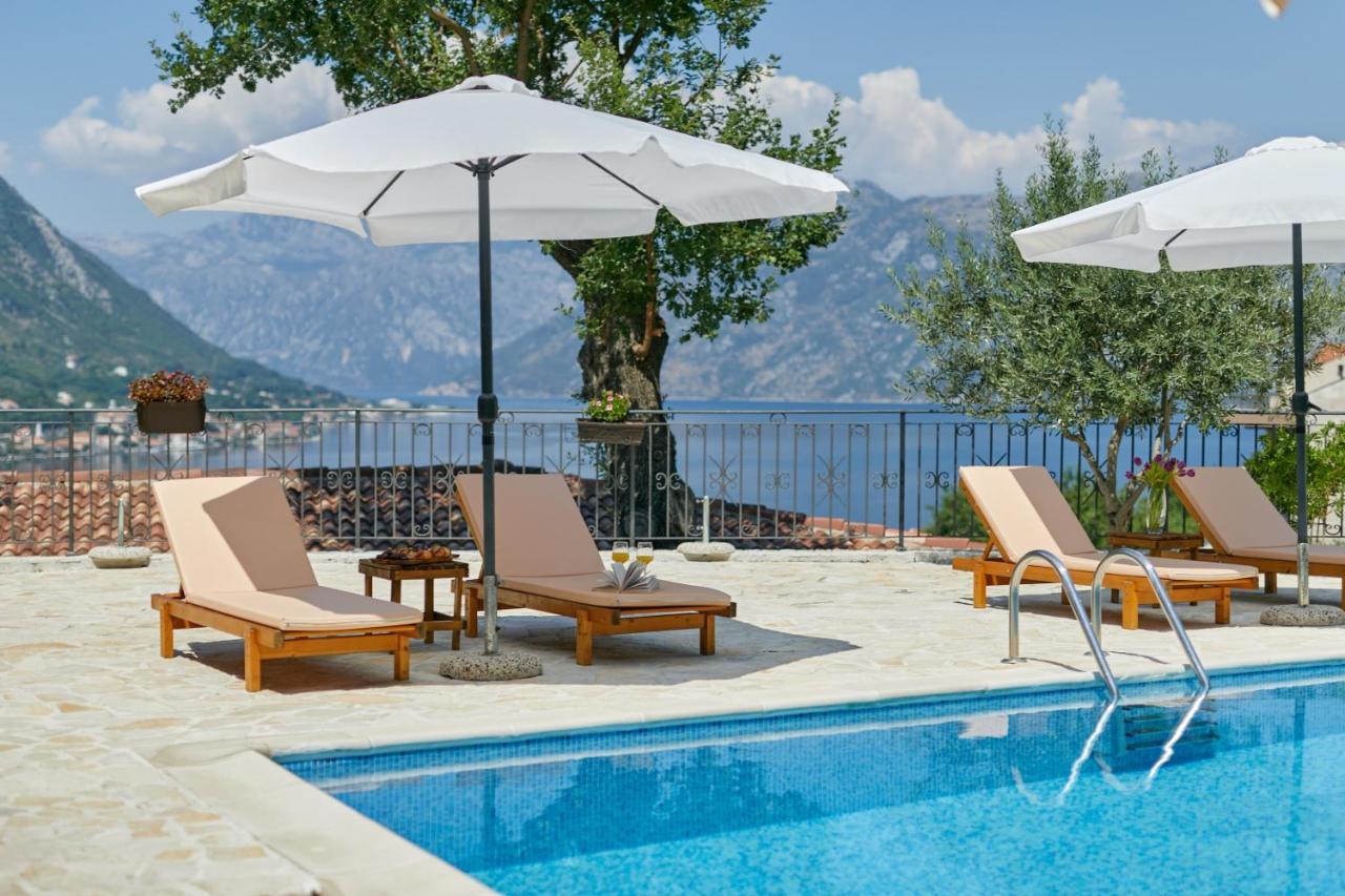 Our Sunset Apartments With Pool And Sea View Kotor Exteriér fotografie